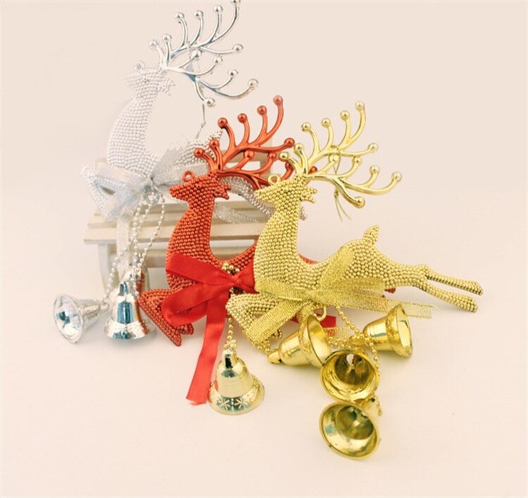 Herten Met Klokken Trompet Fawn Kerst Klokken Kerstversiering Decoratie Hangers