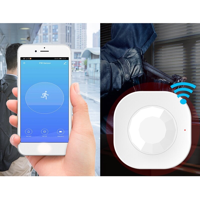 Infrarood bewegingssensor wifi lichaamssensor menselijke lichaamsbeweging infrarood beveiligingsalarmsensor