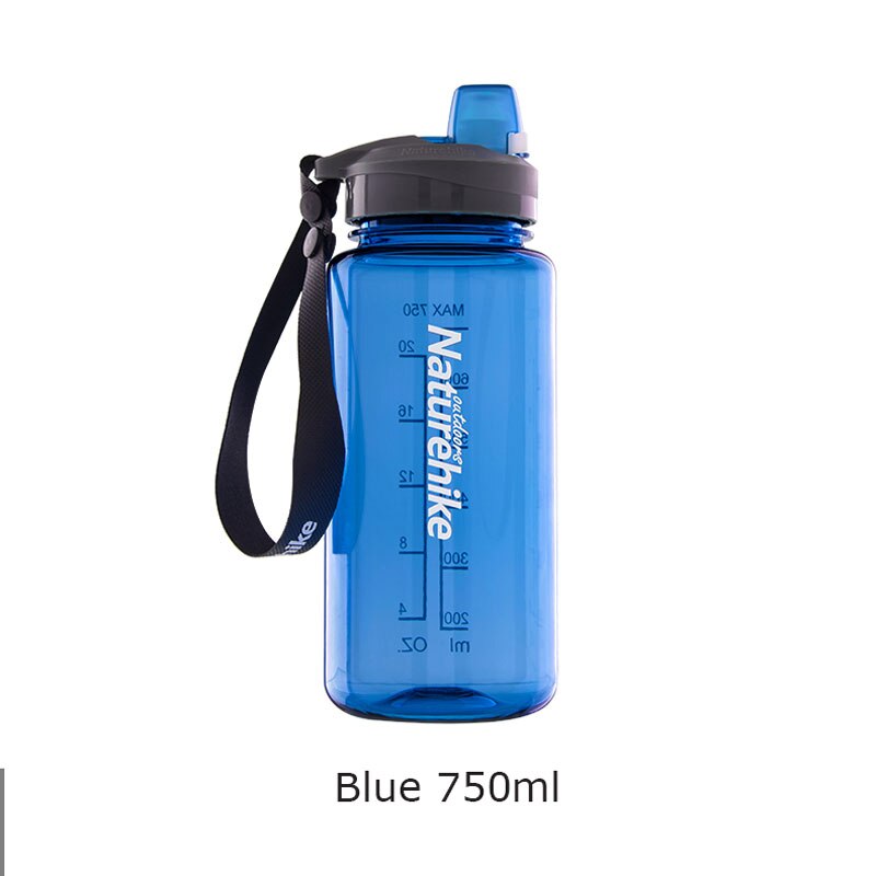 NatureHike migliore Bottiglia di Acqua di sport di Un tariffa Clic Su Apri non-Tossico Tritan BPA libero Bottiglia per Il Ciclismo Corsa E jogging Da trekking 1000ml/ 750ml: blu 750ml