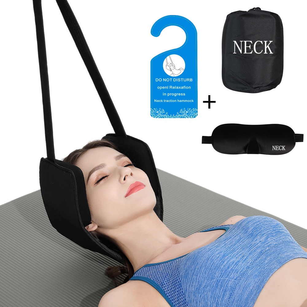 Nyd afslapning hængekøje til hals hoved hængekøje hjælpe med at nakke, skulder og hovedpine smerte hoved hængekøje – Grandado