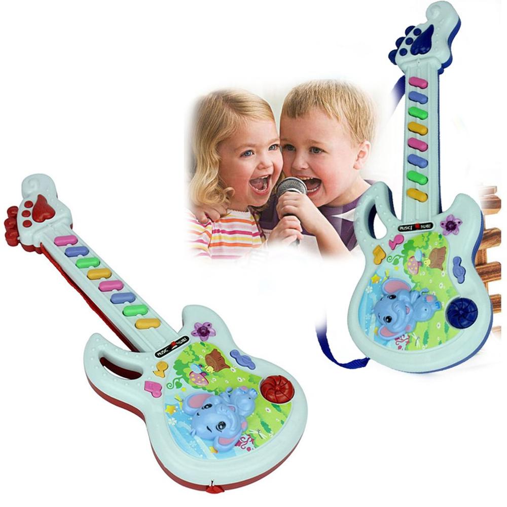 Guitare électrique Jouet Jeu Musical Enfant Garçon Fille Enfant En Bas Âge D'apprentissage Développement Électronique Jouets Éducatifs D'anniversaire