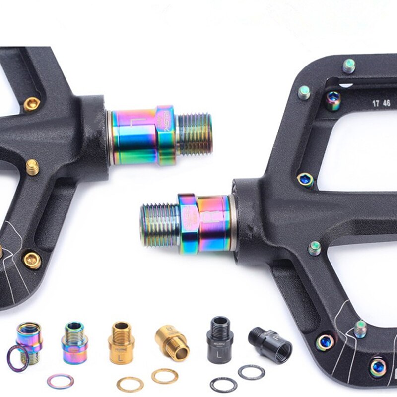 16Mm/20Mm Voor Mtb Road Fiets Pedalen Een Paar Fiets Pedaal As Extenders Fiets Pedaal Extension Bouten spacers