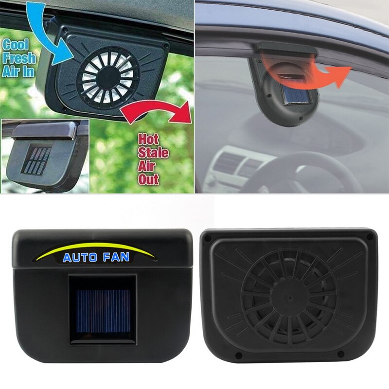 Solar Powered Car Window Windshield Auto Air Vent Cooling Fan Cooler Radiator Ventilator Solar exhaust fan H99F