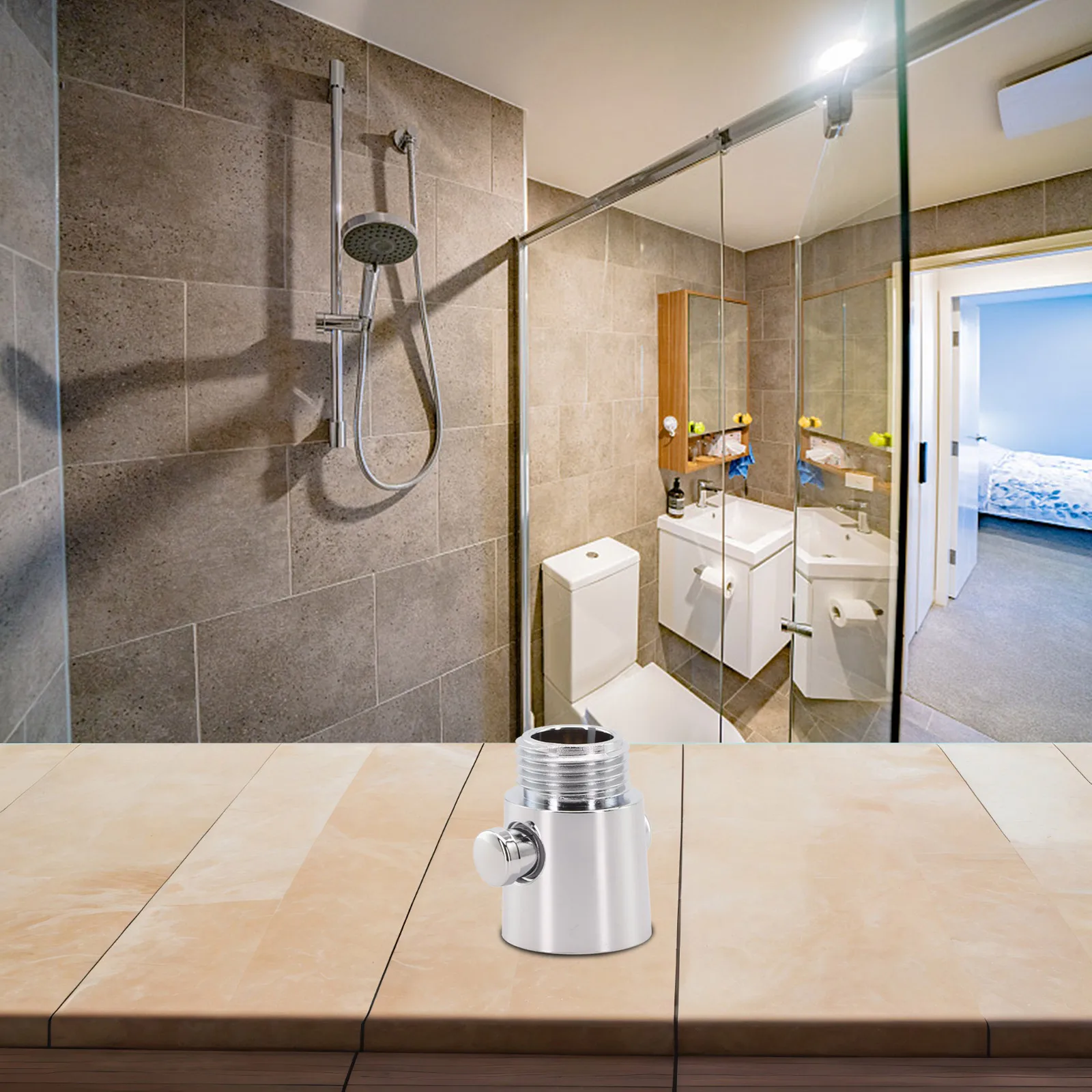 Shower Head Control Switch Handheld Shower Head Hose Attachment For Efficient Water Stop Saving Valve Shut Off Valve