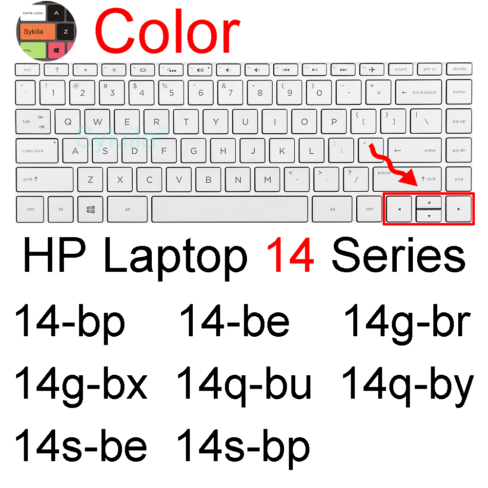 Keyboard Cover for HP Laptop 14 14t 14-ep 14-em 14-eg 14-fr 14-fq 14-dq 14-dr Essential 14g 14s 14z Silicone Protector Skin Case: Red
