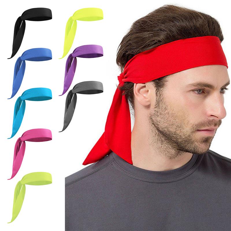 Polyester sport sved svedbånd pandebånd yoga gym stretch unisex hovedbånd sports hår tilbehør sikkerhedsbånd