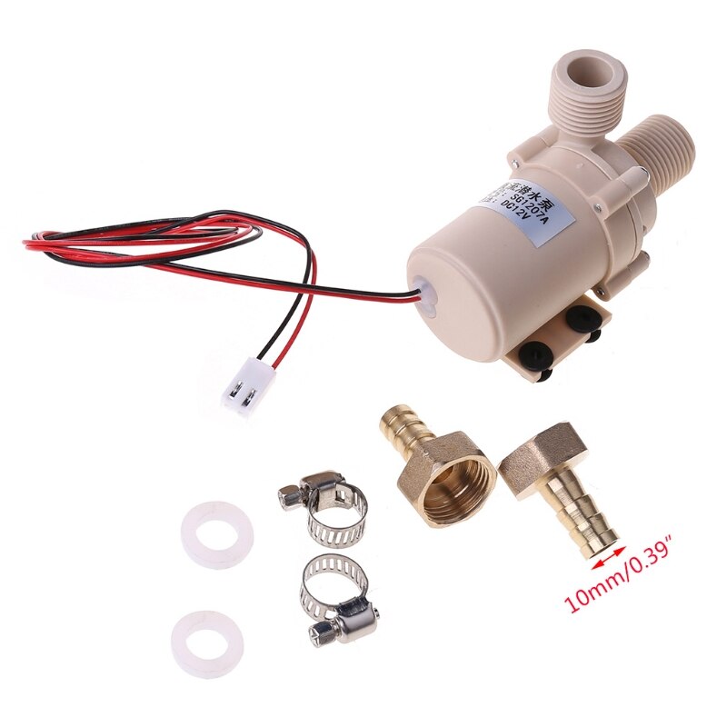 12V Solar Submersible Water Pump Circulation 212° F Brushless Motor High Pressure