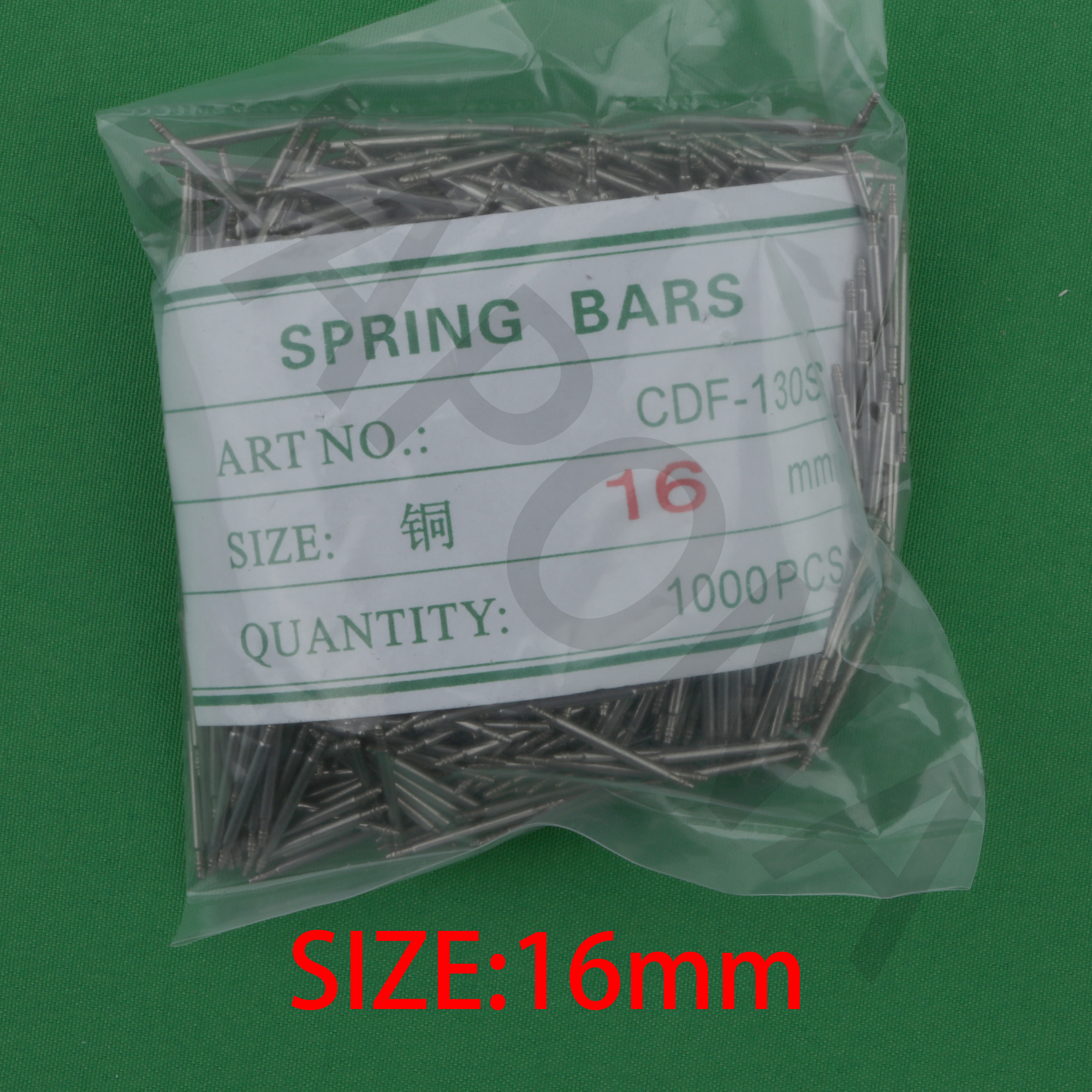 Horloge lente bar tool Horloge accessoires voor horloge winkel lente dik 1000PCS 8mm 10mm 12mm 14mm 16mm 18mm 20mm 22mm 23mm 24mm: green