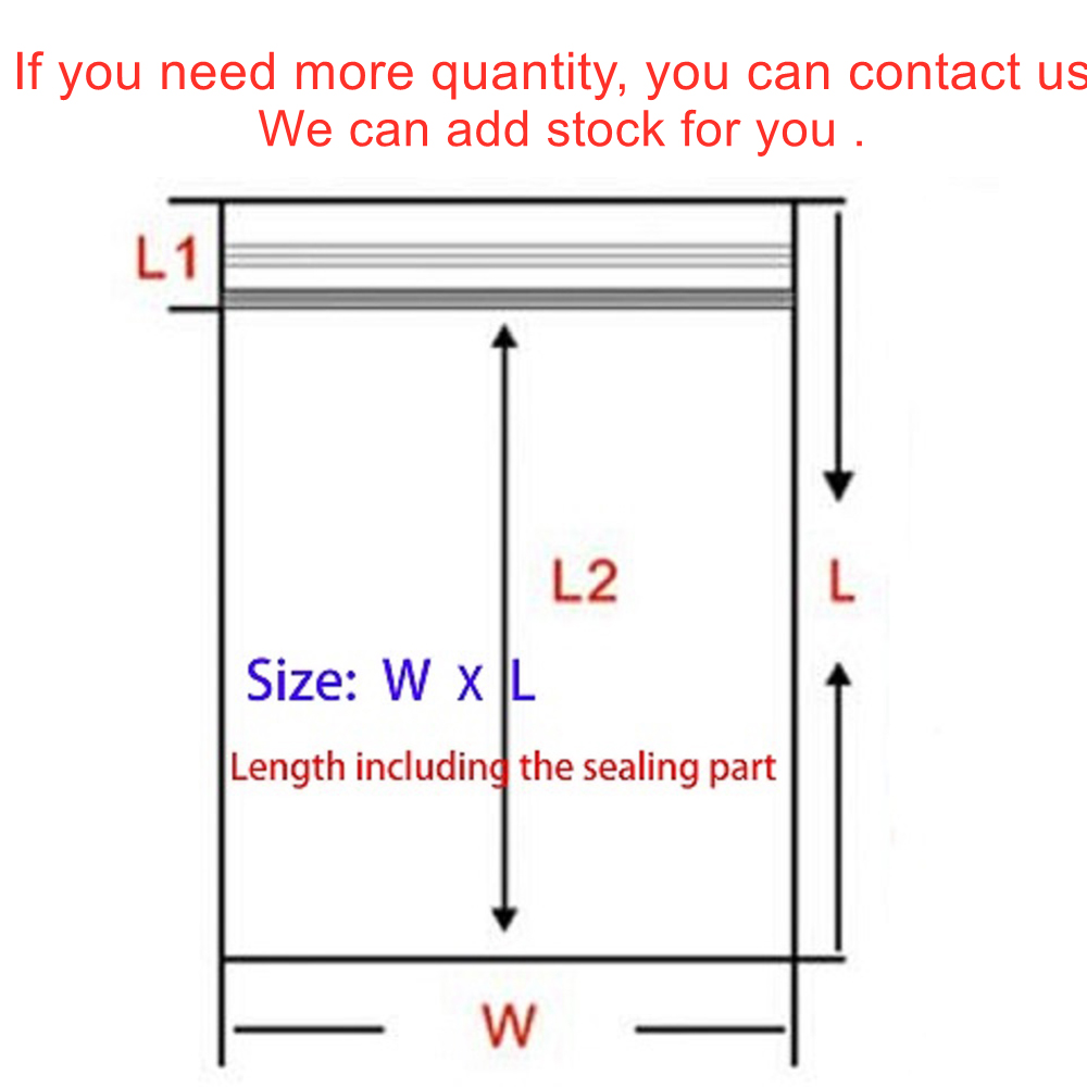 30-100pcs/bag 4*6/5*7/6*8/7*10/8*12cm Zipped Lock Reclosable Plastic Poly Clear Bags Bulk Jewelry Craft Accessory Packaging