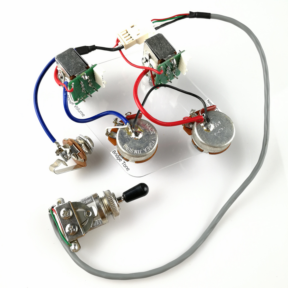 1 Set Nickel LP Standard ProBucker N und B Elektrische Gitarre Humbucker Pickups mit Pro Kabelbaum Für EPI silber abdeckung