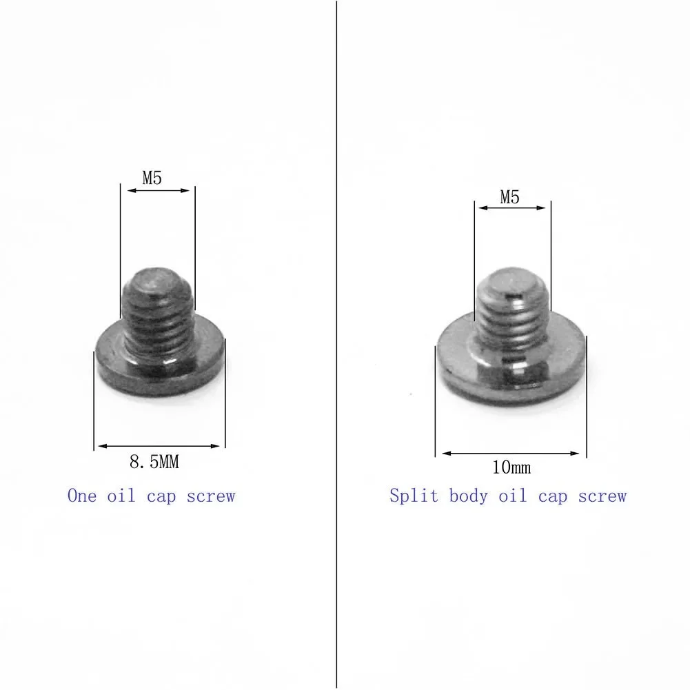 1 Set M5 Titanium Bicycle Hydraulic Disc Brake Screw Bike Bleed Screw Bolt With O-Ring Parts For-Shimano XT, SLX, Zee Deore & LX