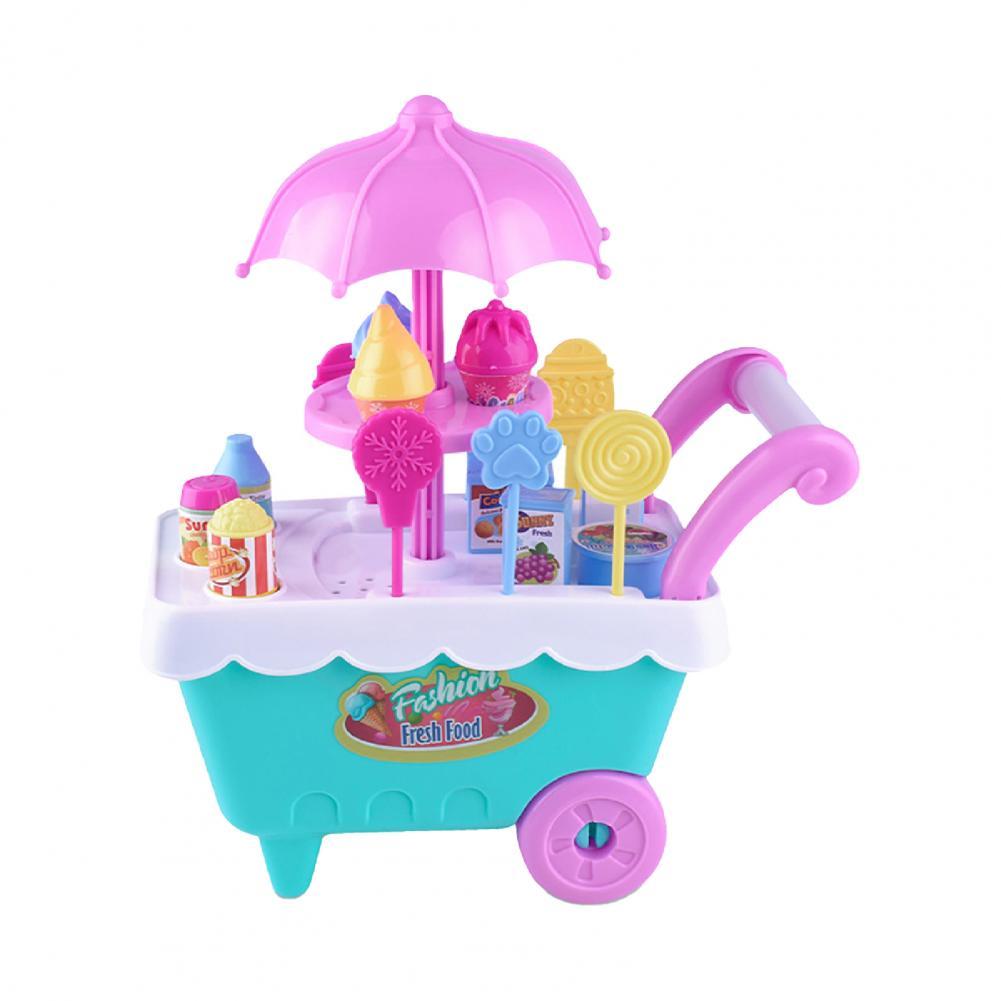wyświetlacz forma trwałe przechowywanie piękny wózek na lody dla dzieci zestaw robić gry dla przedszkola