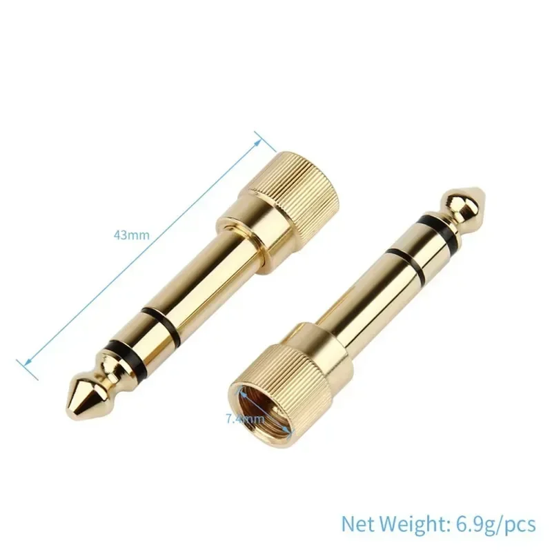 Jack 6,5 6,35mm Auf 3,5mm Audio- Adapter Männlich Weiblich Stecker Kopfhörer Konverter Für Rührgerät Verstärker Mikrofon Computer gitarre