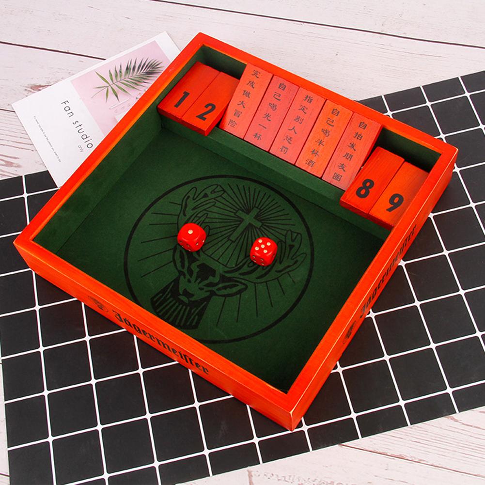 Excellent Workmanship Wooden Board Game With Dice Drinking Board Game For Parties KTV And Bar Performances