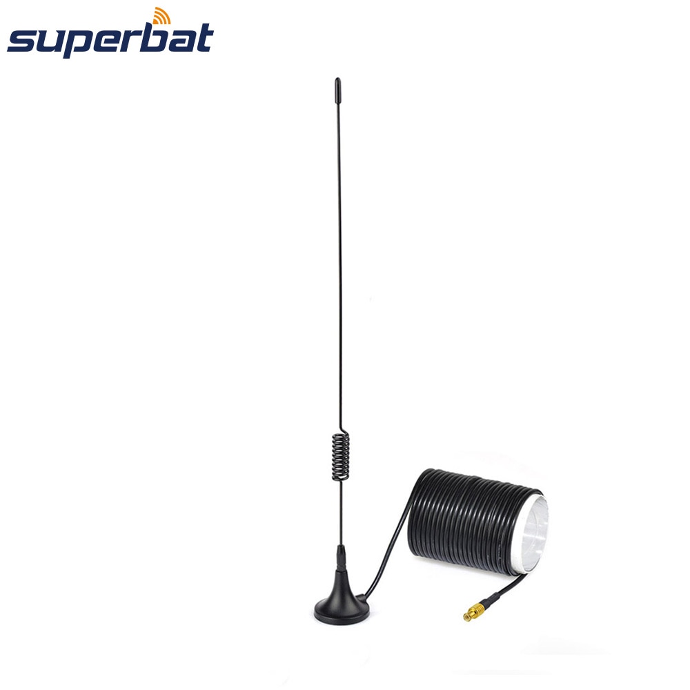 Superbat 100 Khz-1766 Mhz Mcx Magnetische Antenne Voor RTL2832U R820T2 Rtl Sdr Usb Stick Dongle