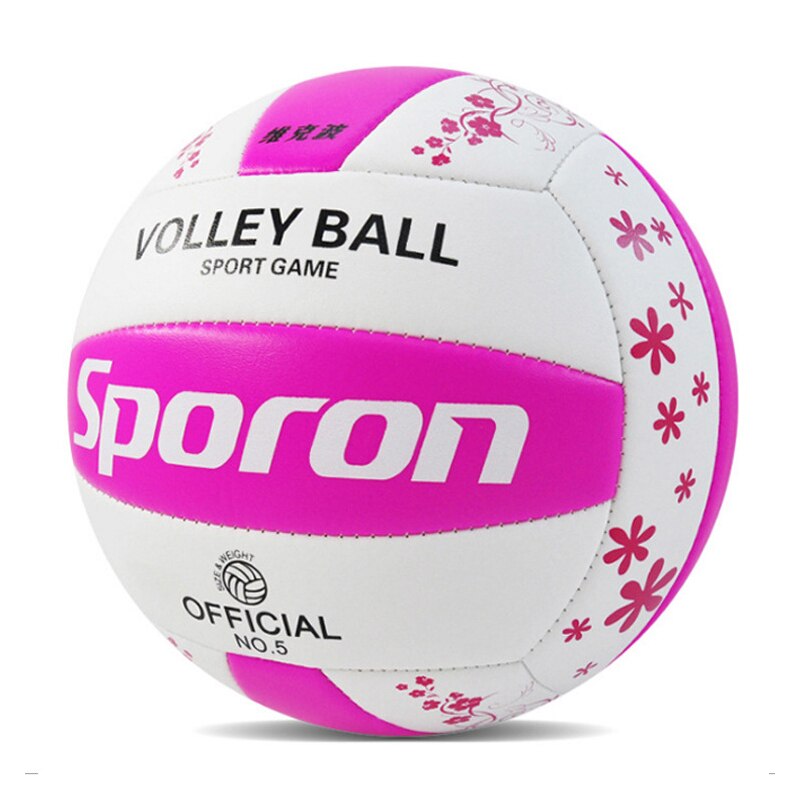 Size 5 Soft Touch Volleyball Indoor Beach Training Volleyball Balls: Pink