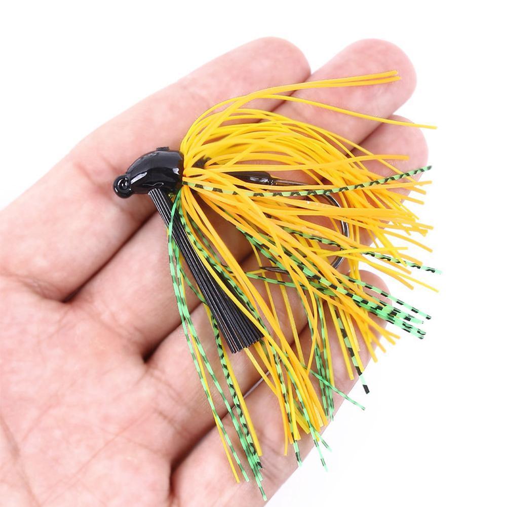 1 stk 10g spinnerbait buzzbait anti-modhage fiskelokker sort mund skæggrej gummi jig gedde fisk stor fiskebasse  p3 r 2