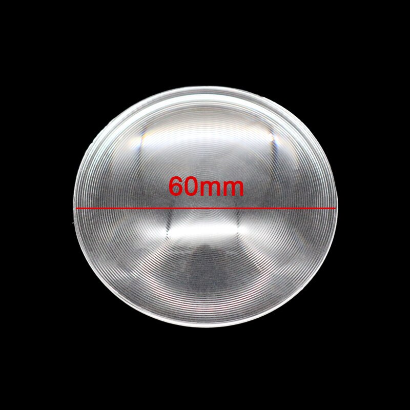 Diameter 60 mm pmma akryl optisk linse fresnel linse cirkulær fintrådet linse forstørrelsesglas brændvidde 28/50/70/80 mm