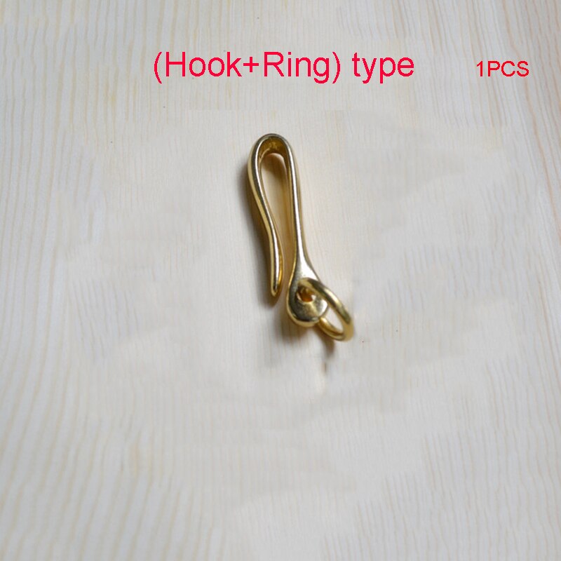 Crochet pour porte-clés | Ceinture en laiton, crochet U avec manille, crochet pour poisson, crochet pour chaîne en cuir 73*16/61*15/50*14mm 1 pièce: M type ring