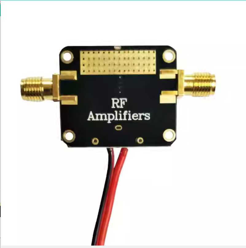 RF Versterker Low Noise LNA Breedband 10 M-8 GHz Gain 12dB Gain Onboard Shield Cover