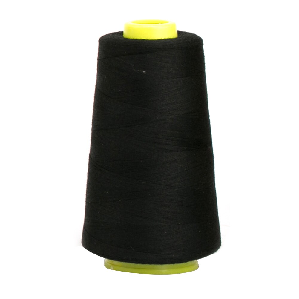 Heavy Duty Sewing Spools Quilting Hand Stitching Polyester 40/2 Thread Serger Knitting: Black