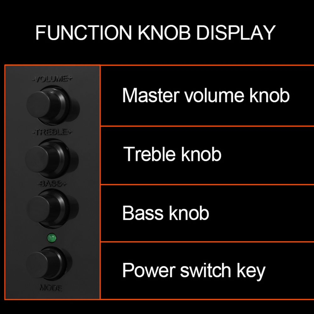 SADA D-202 USB Wired Speaker Bluetooth Set Computer Speakers Combination Speakers Stereo Bass Subwoofer Sound Box for Laptop PC