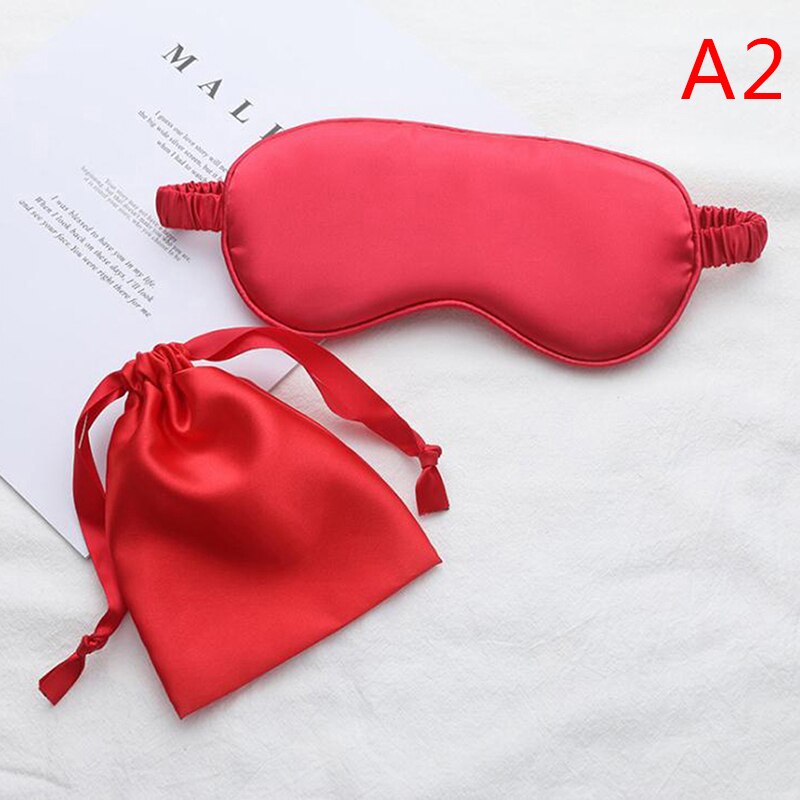 Zijden dubbelzijdige schaduw slaapmasker slaapmasker ooglapje blinddoeken slaapmasker gezondheidsschild slaapmasker: A2