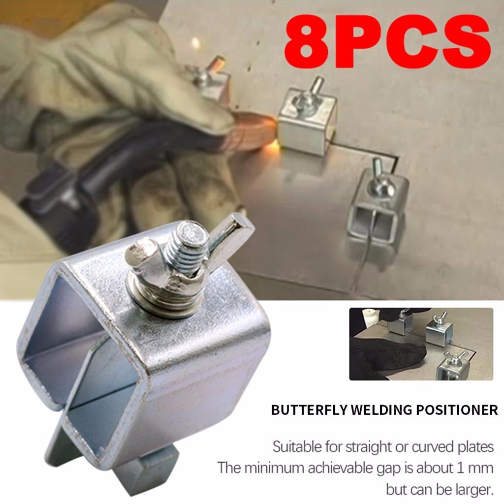8Pcs Butt Welding Clamps Auto Car Body Metal Sheet Plate Butt Joint Welding Soldering Clamp Sheet Metal Locator Clip Holder
