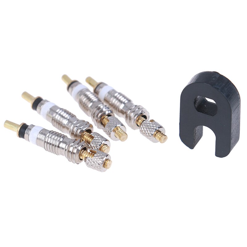 4pcs Detachable Valve Core Replacement for Bicycle Bike Valve French Air Pump Valve