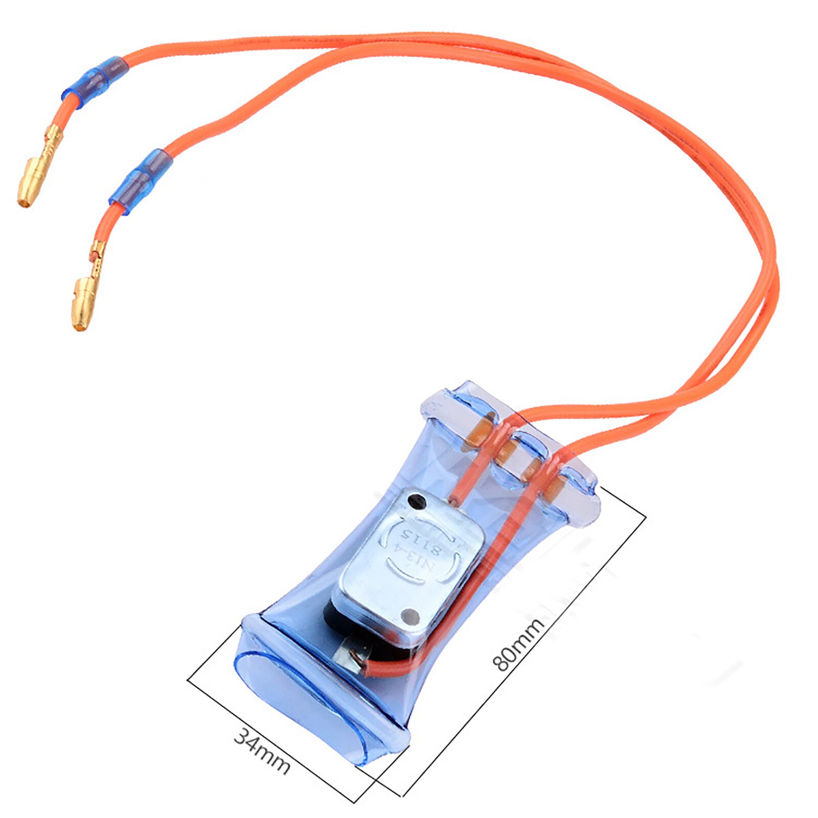 Termostato de Descongelador, piezas de refrigerador, CA 250V, 10A-7 grados Celsius, 2 cables (cuadrados), Bimetal