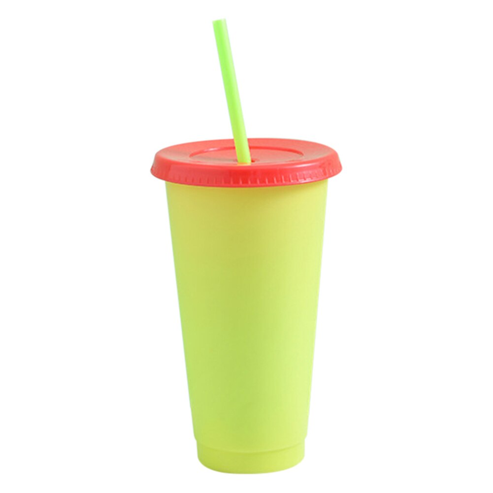 Reusable Plastic Temperature Color Changing Cold Cup Summer Drink Water Mug Cup Kitchen,Dining & Bar FP8: Green