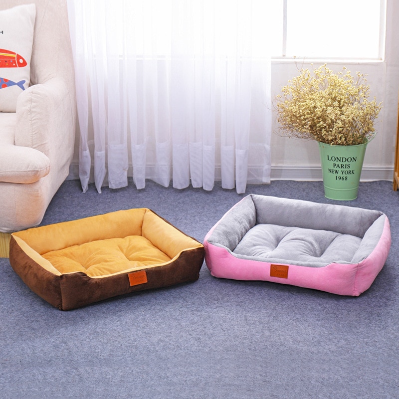 Super Soft Sofa Dog Beds Waterproof Bottom Soft Fleece Warm Bed For Dog Plus Size Soft Pet Bed Cat Bed Mat Autumn Winter Kennel