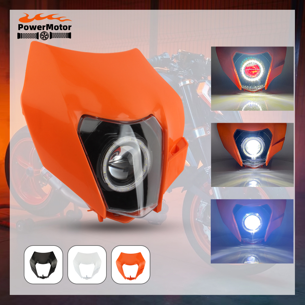 Faro delantero para motocicleta, faro Led Para KTM EXC XC SX EXCW SXW Duke 125-500 Focos Para Moto Dirt Bike Enduro Motocross