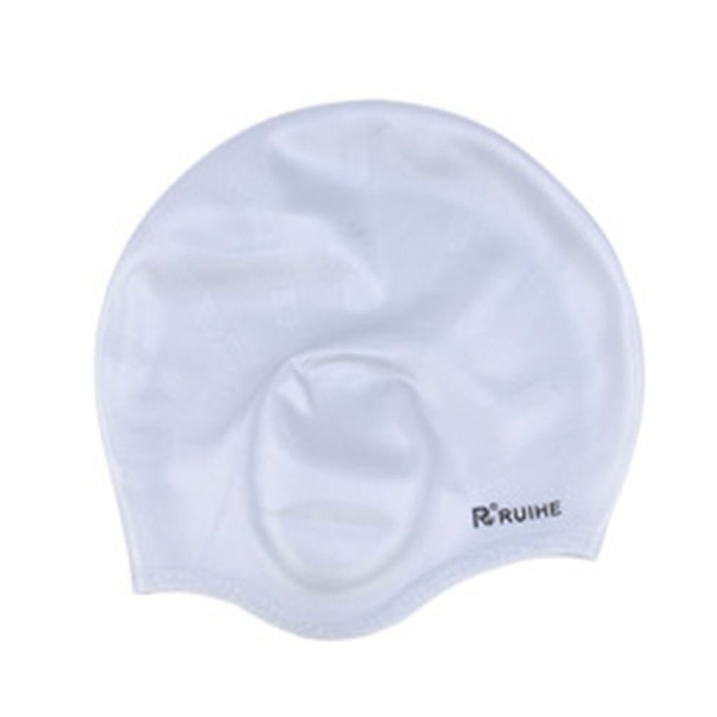 Men Women Swim Cap Swimming Pool Diving Cap Solid Color Swimming Cap Protect Ears Long Hair Sport Swimming Caps: 6