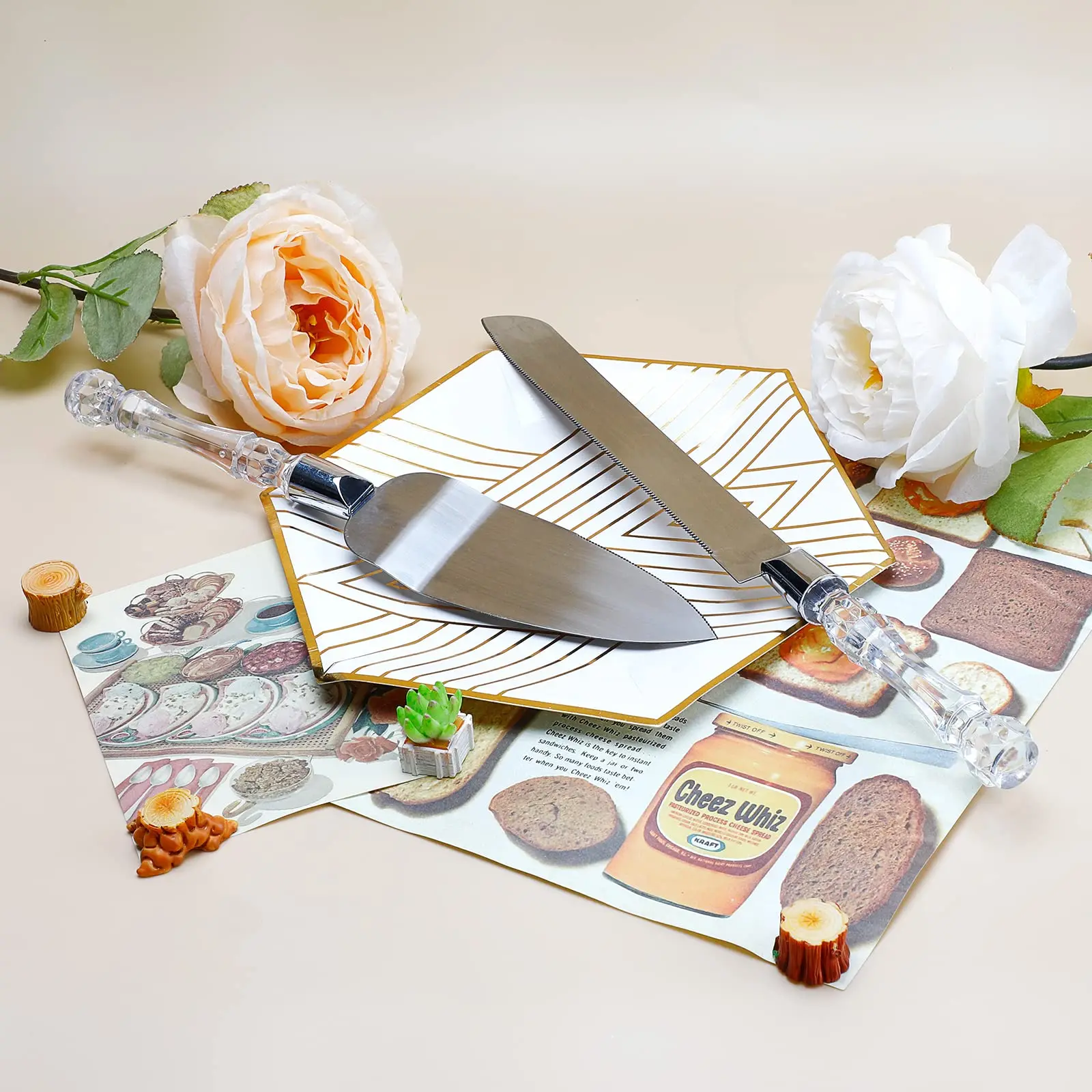 Couteau à gâteau de mariage en acier inoxydable, spatule à dessert de cuisine, outil de cuisson de tarte de fête d'anniversaire, diviseur de fromage à Pizza, accessoires de couteau