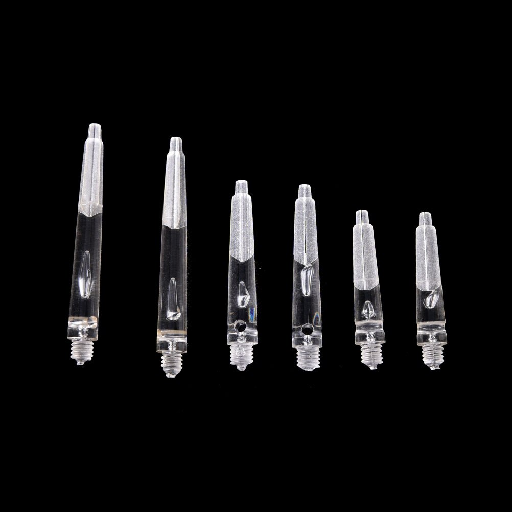 30 Pcs Nylon Darts Shafts Plastic Shaft Transparent Crystal Color Nylon Materials Dart Shafts Dart Accessories