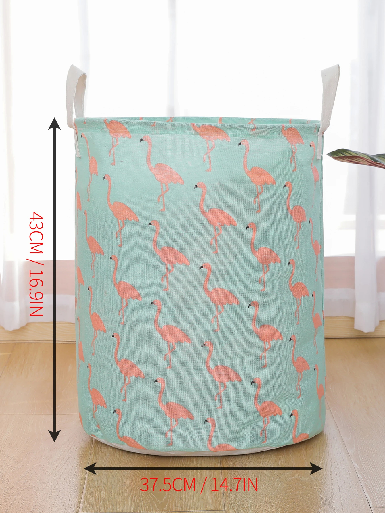 1PC Print Wasmand Opvouwbare Thuis Opbergtas Draagbare Katoenen Linnen Mand Waterdichte Vuile Speelgoed Kleding Emmer Organizer: Rood