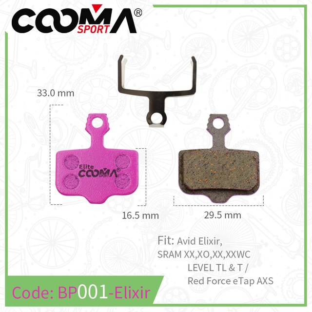 Pastillas de freno de bicicleta de cerámica para bicicleta de carretera SRAM Avid Shimano Magura Hayes Formula Hope MTB, 4 pares, Elite: Amarillo claro