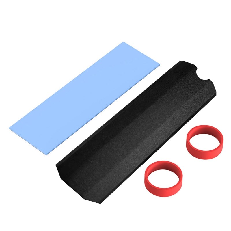 M.2 SSD Heat Sink, Solid State Hard Disk Aluminum Heatsink, Cooling Pad for Desktop PC Double-Sided Heat Sink Cooler Set: BK-SR02