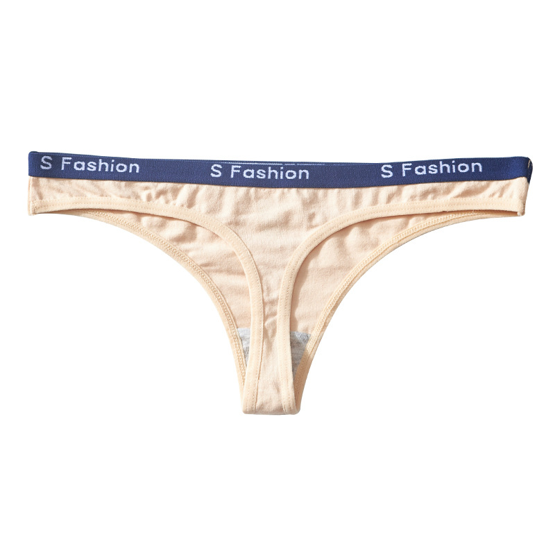 Sexede g-strenge dame bomuldstrusser lavtaljede g-strenge stribet ensfarvet underbukser pige komfortable trusser g-streng bikini
