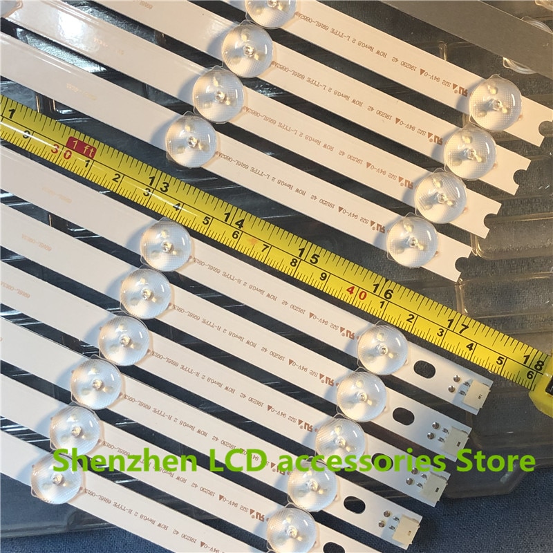 Tira de retroiluminación de 12 unid/lote para TV LG 42LM3400 LC420DUN (SE) (R2) 6916L-0913A 100%