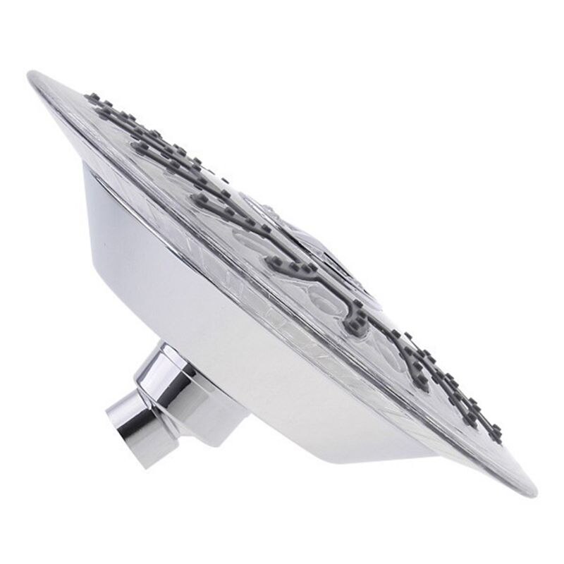 8" Bathroom 7 Colors Automatic LED Light Changing Round Top Shower Head Bath Rainfall l29k