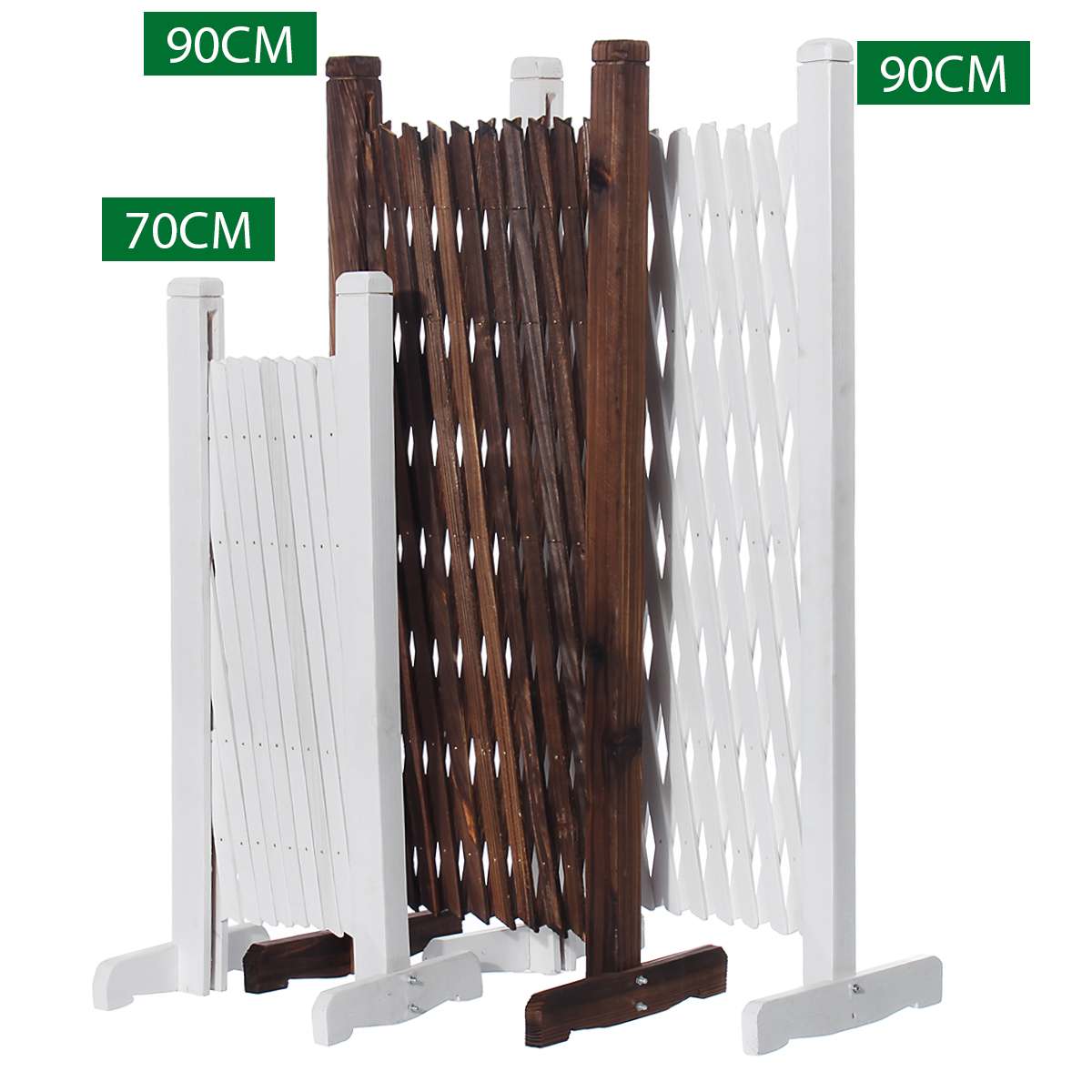 Garden Fence Gecoration Wood Expanding Fence Gate Panel for Cafe Home Yard Garden Plant Climb Trellis partition Decorative