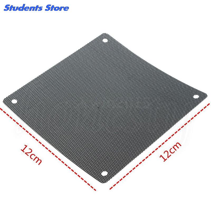 5PCS/lot 120mm Cuttable Black PVC PC Fan Dust Filter Dustproof Case Computer Mesh