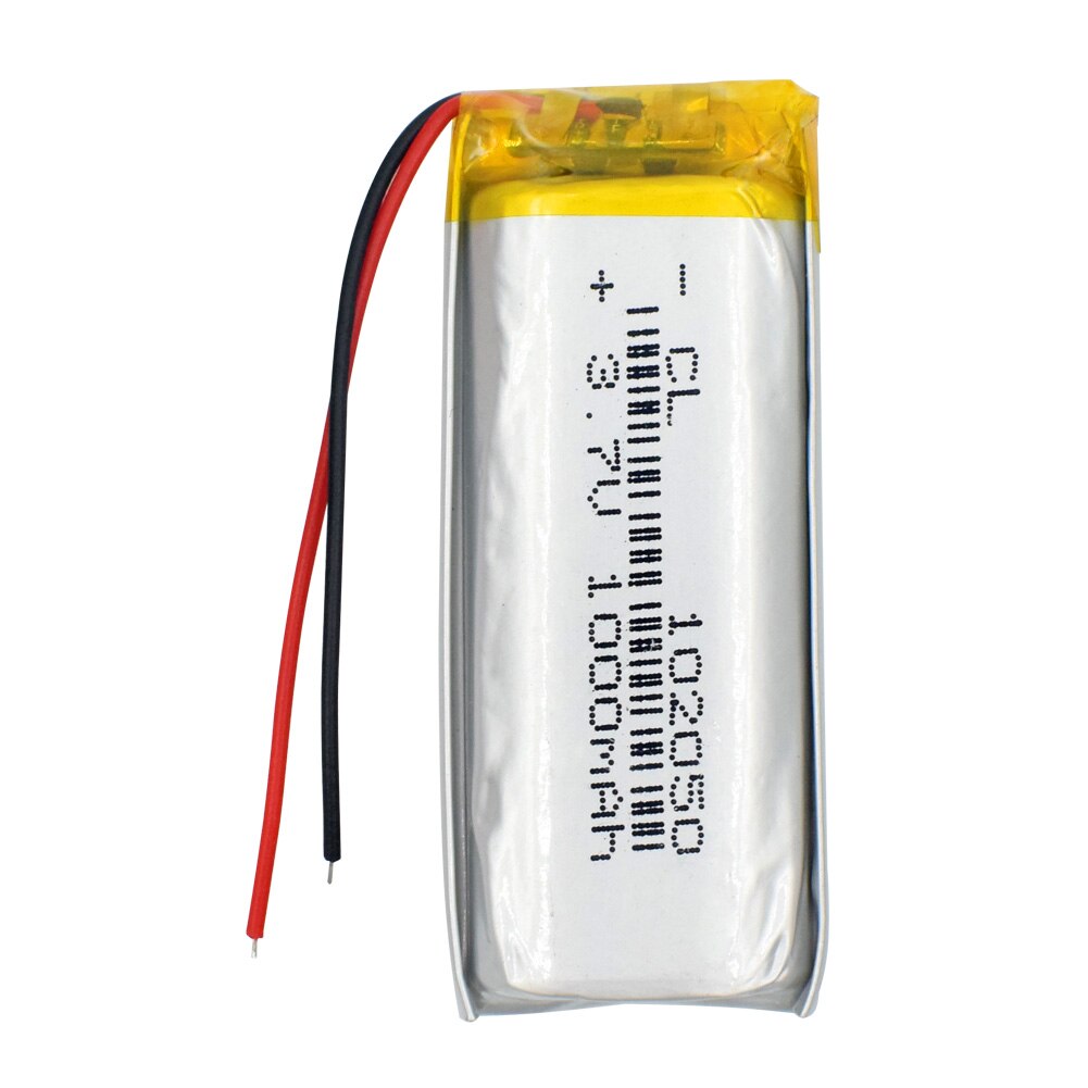 3.7V 1000Mah Lithium Li-Po Polymeer Oplaadbare Batterij 102050 Batterij Li-Ion Lipo Cellen Voor Bluetooth Luidspreker Gps pda Pos Dvr