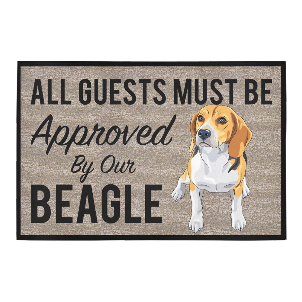 CLOOCL All Guests Must Be Approved By Our French Bulldog Doormat 3D Print Pet Dog Doormat Non Slip Floor Mat Decor: Doormat 2