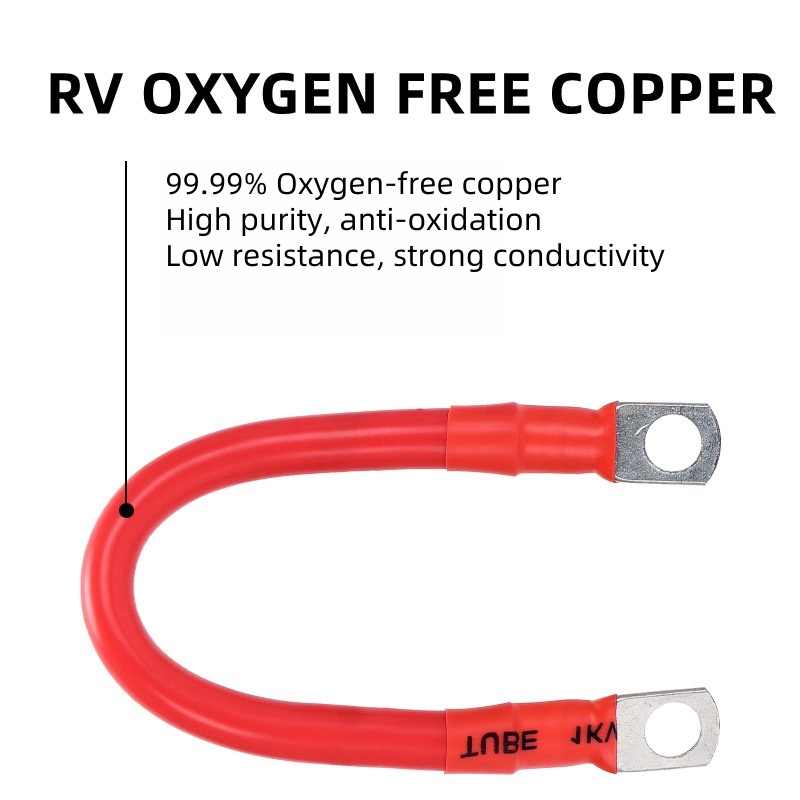 For 2AWG Energy Vehicle Battery Connection Cable Battery Extension Cable Power Inverter Cable Solar Accessories