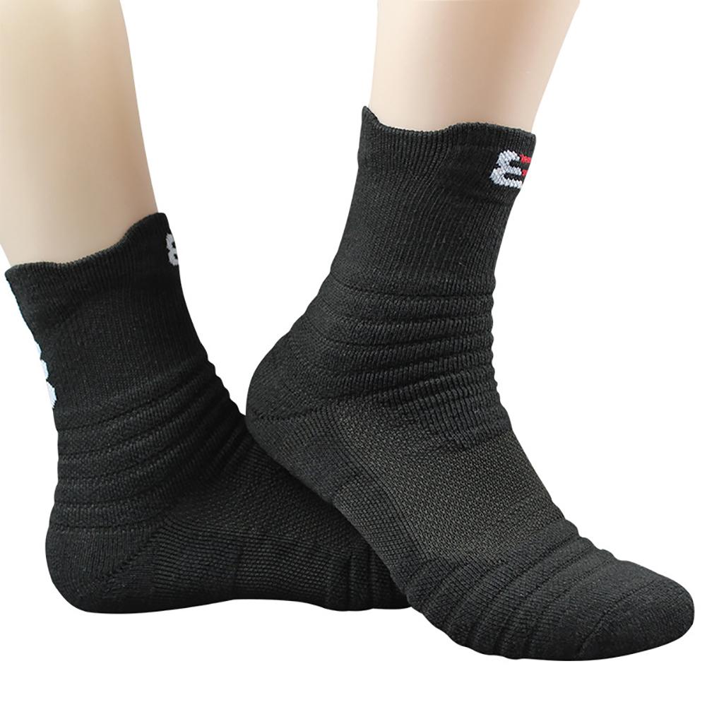 1 par de calcetines de baloncesto para hombre, calcetines deportivos para correr al aire libre, calcetines deportivos antideslizantes para tenis y bádminton