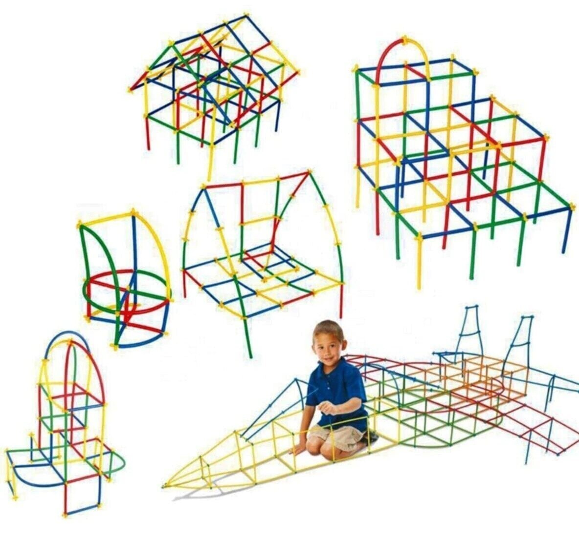 Super Bamboe Sticks - Wizard Sticks Speelgoed Hersenen Ontwikkelaar Educatief 4d Xl 300 Stuk Giant Set