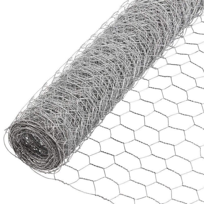 Marco de protección para granja de jardín, red de Metal de 35cm x 400cm, soporte para plantas, alambre galvanizado, malla para pollos, conejos y animales